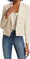 Womens' Casual Blazer  New Spring Cropped Elegant Ladies Lightweight Open Front Work Office Business Pocket Jacket